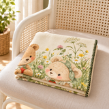 Teddy Picnic Polar Bebek Battaniyesi — Katlı görünüm