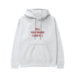 Tell Your Boobs Hoodie - Beyaz - ön görünüm
