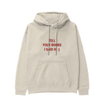 Tell Your Boobs Hoodie - Krem - ön görünüm