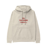 Tell Your Boobs Hoodie - Krem - ön görünüm