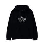 Tell Your Boobs Hoodie - Siyah - ön görünüm