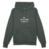 Tell Your Boobs Oversize Hoodie - Antrasit - ön görünüm