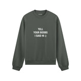 Tell Your Boobs Oversize Sweatshirt - Antrasit - ön görünüm