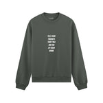 Tell Your Parents Oversize Sweatshirt - Antrasit - ön görünüm