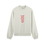 Tell Your Parents Oversize Sweatshirt - Beyaz - ön görünüm