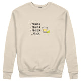 1 Tequila 2 Tequila Sweatshirt — Bej — Ön baskı