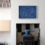 The Constellations Blueprint - Yıldız Haritası Poster