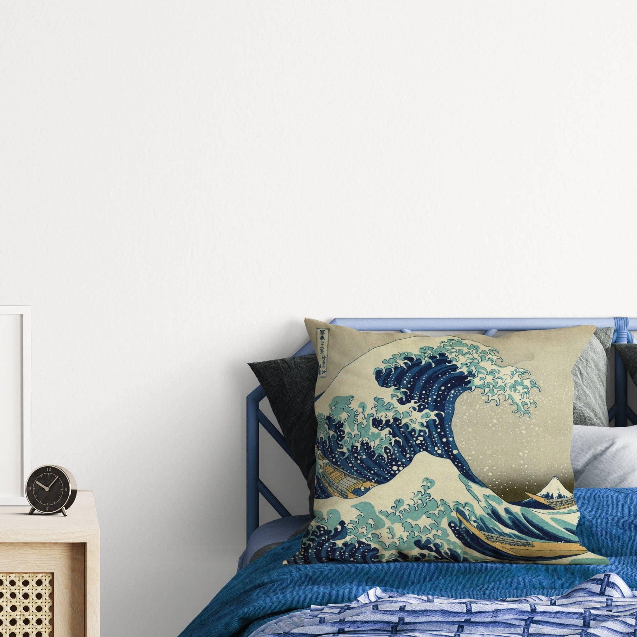 The Great Wave of Kanagawa Çift Taraflı Kırlent Kılıfı 2 Adet