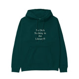 The Library Hoodie - Koyu Yeşil - ön görünüm