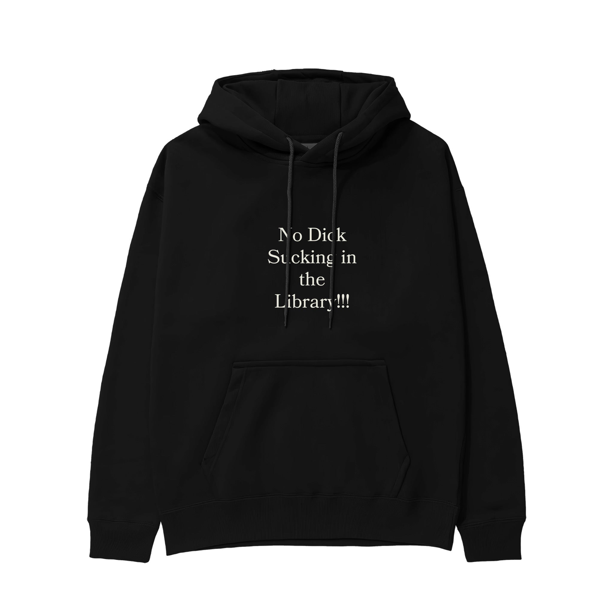 The Library Hoodie - Siyah - ön görünüm