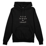 The Library Oversize Hoodie - Siyah - ön görünüm