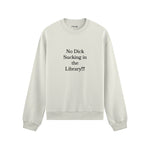 The Library Oversize Sweatshirt - Beyaz - ön görünüm