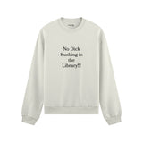 The Library Oversize Sweatshirt - Beyaz - ön görünüm