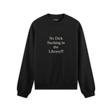 The Library Oversize Sweatshirt - Siyah - ön görünüm