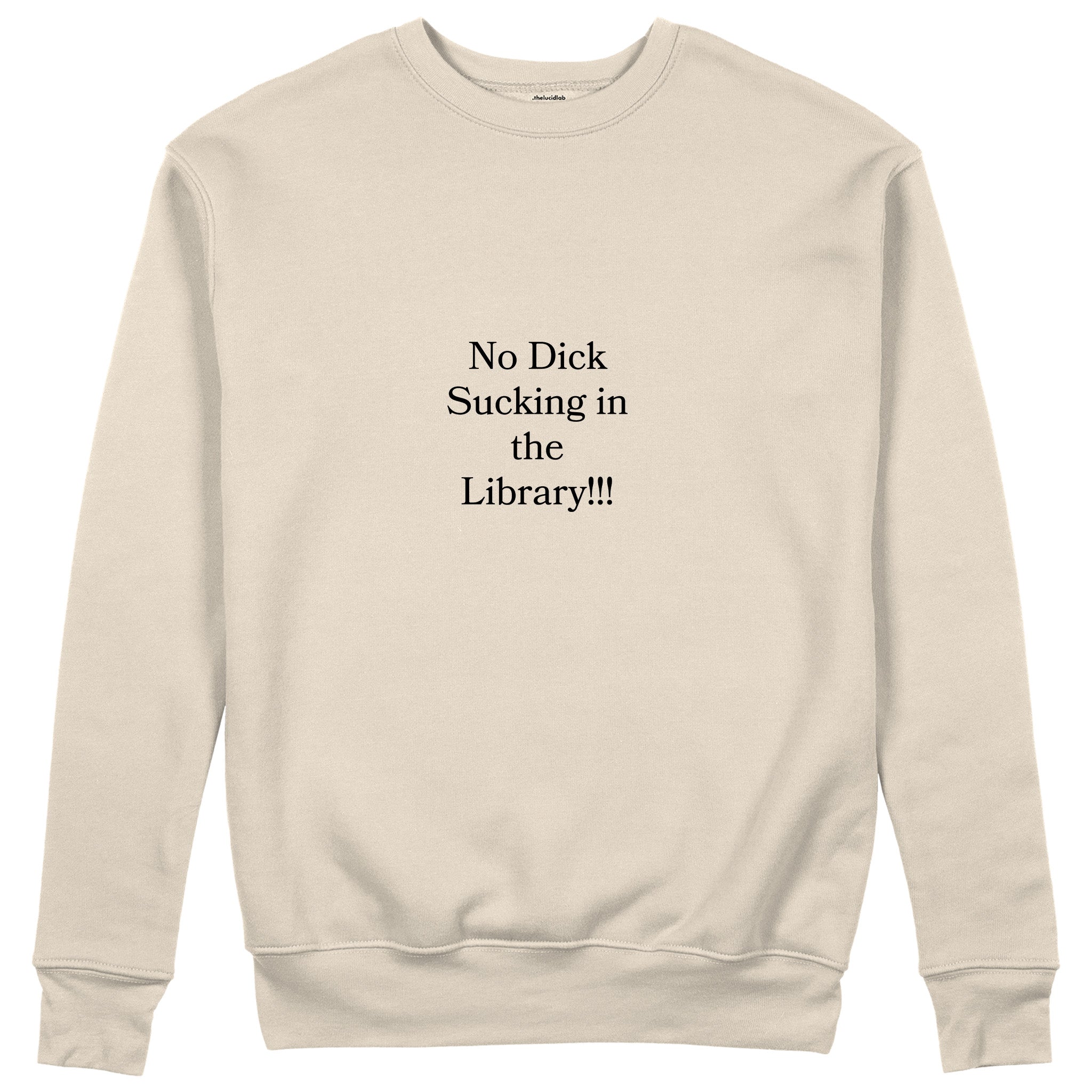 The Library Sweatshirt - Bej - ön görünüm