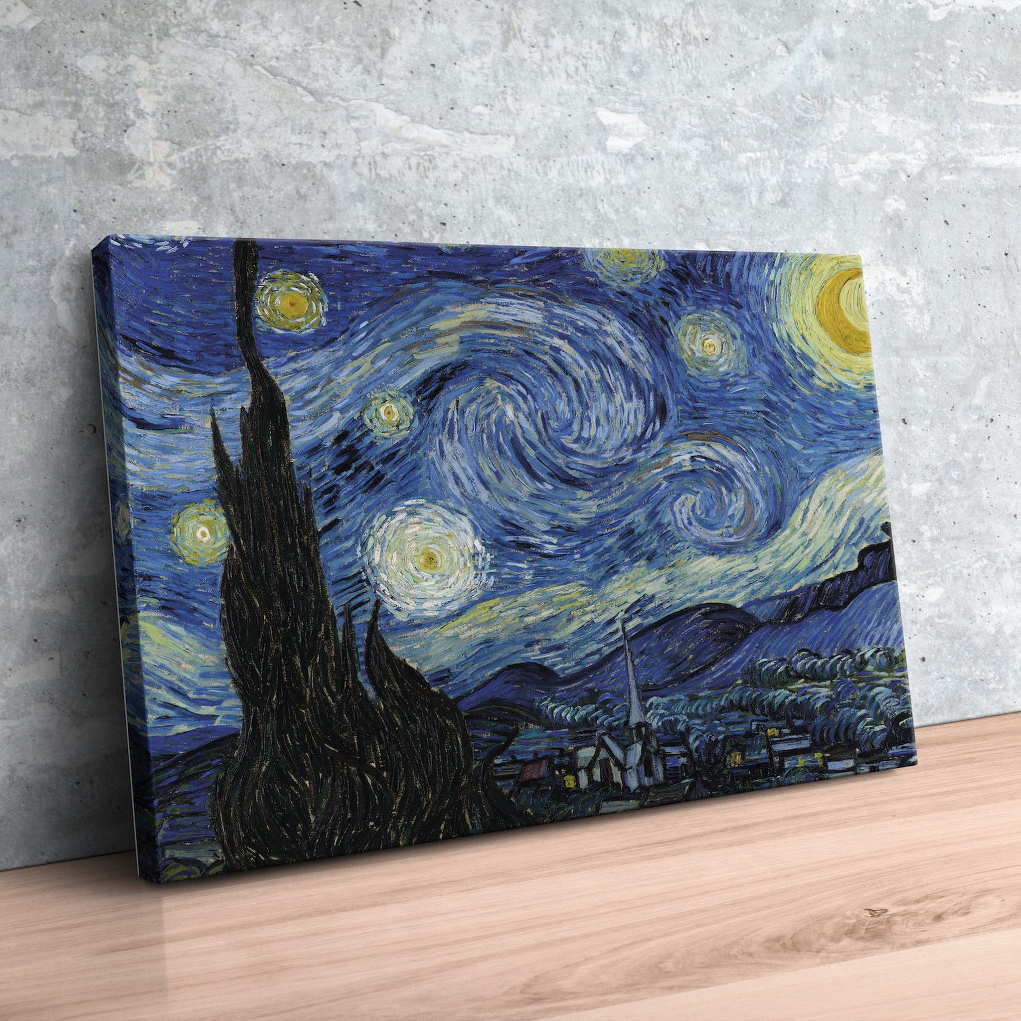 The Starry Night - Yıldızlı Gece Kanvas Tablo