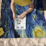 The Starry Night - Yıldızlı Gece Plaj Havlusu