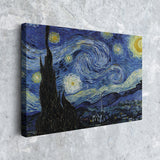 The Starry Night - Yıldızlı Gece Kanvas Tablo