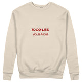 To Do List Sweatshirt - Bej - ön görünüm