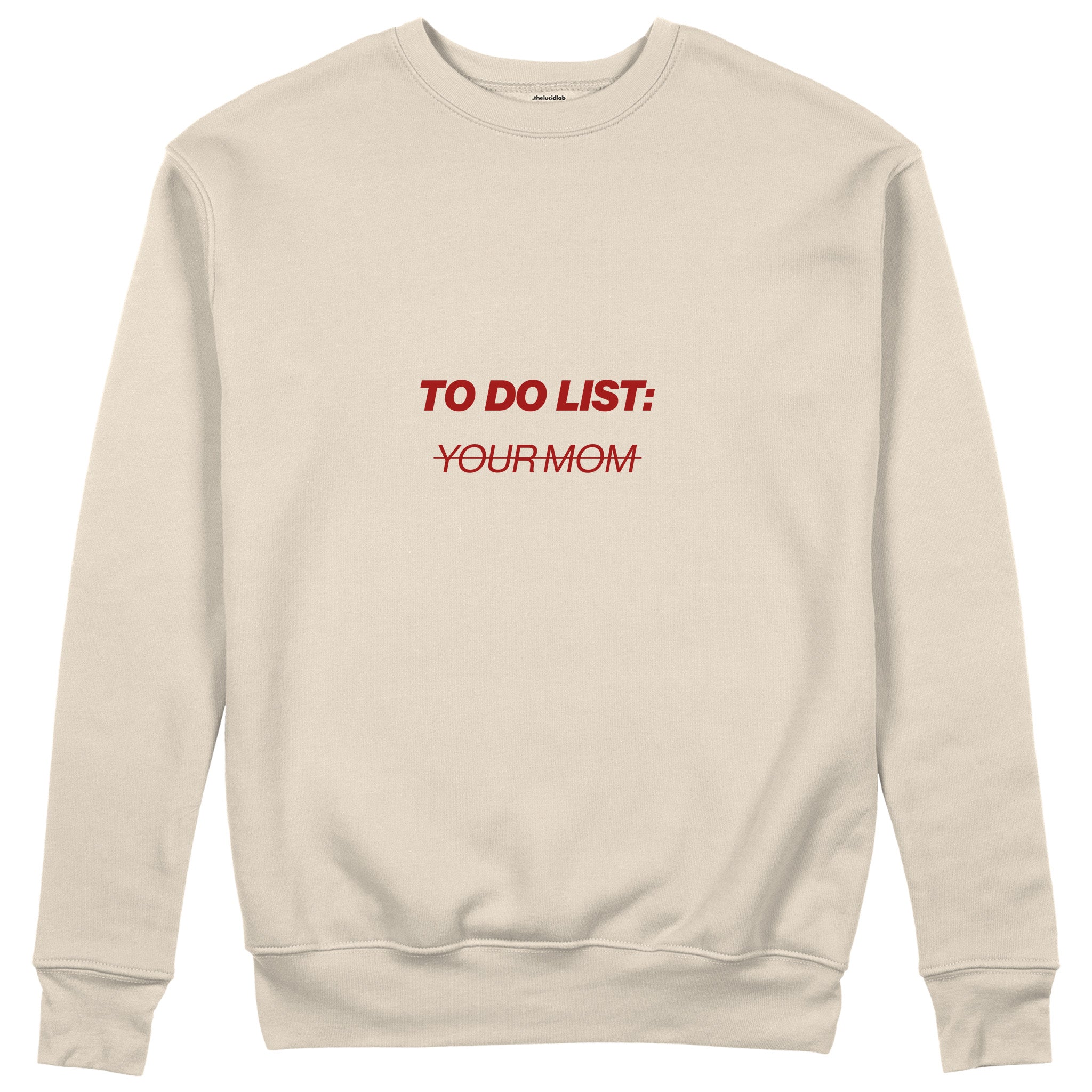 To Do List Sweatshirt - Bej - ön görünüm