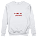 To Do List Sweatshirt - Beyaz - ön görünüm