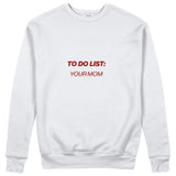 To Do List Sweatshirt - Beyaz - ön görünüm