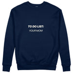 To Do List Sweatshirt - Lacivert - ön görünüm