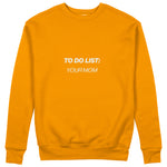 To Do List Sweatshirt - Turuncu - ön görünüm