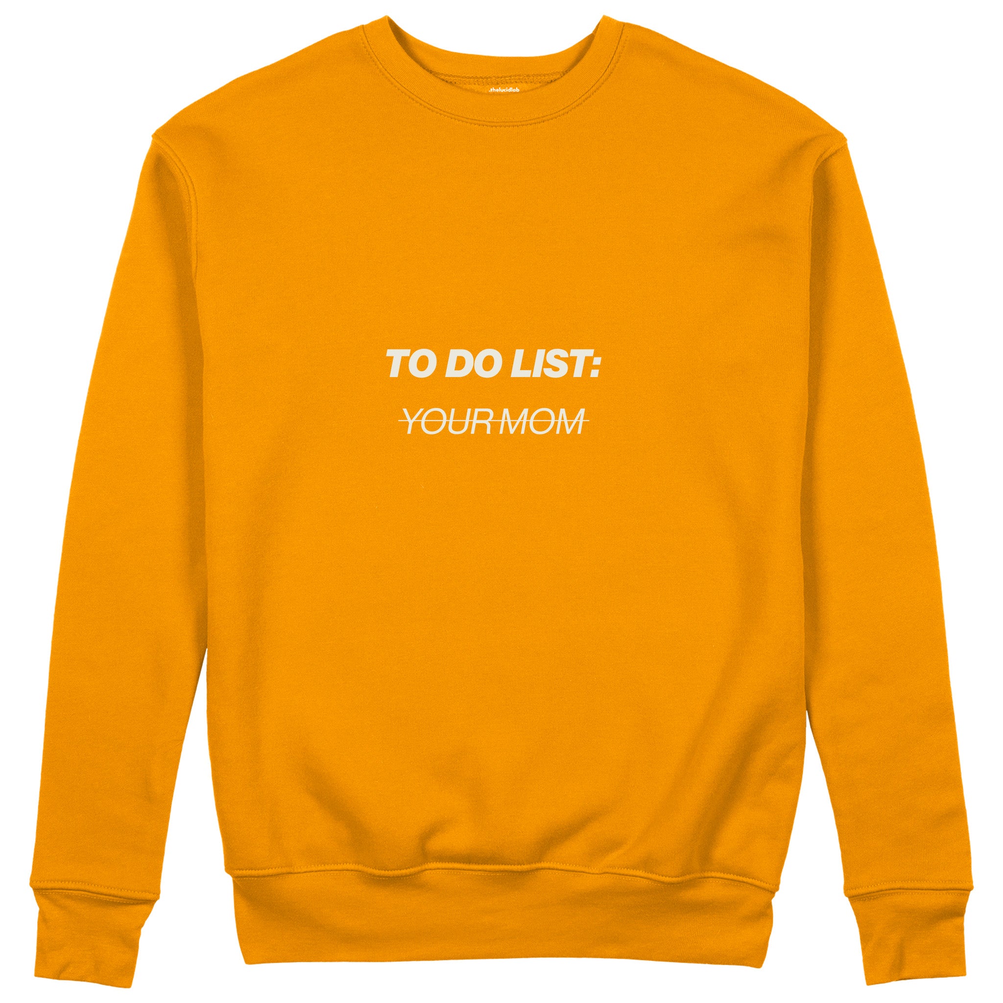 To Do List Sweatshirt - Turuncu - ön görünüm