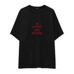 To Infinity and Beyond Oversize Tişört - siyah