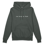 Too Busy Oversize Hoodie - Antrasit - ön görünüm