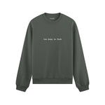 Too Busy Oversize Sweatshirt - Antrasit - ön görünüm