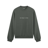 Too Busy Oversize Sweatshirt - Antrasit - ön görünüm