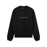 Too Busy Oversize Sweatshirt - Siyah - ön görünüm