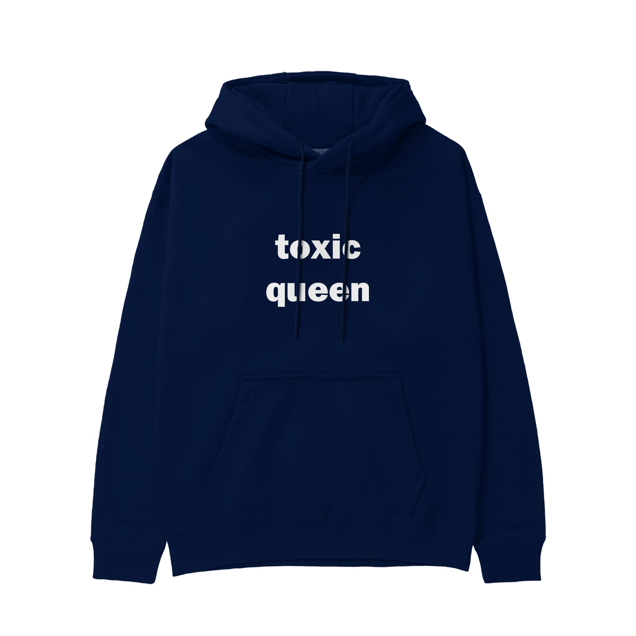Toxic Queen Hoodie - Lacivert - ön görünüm