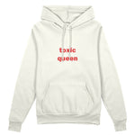 Toxic Queen Oversize Hoodie - Beyaz - ön görünüm