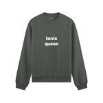 Toxic Queen Oversize Sweatshirt - Antrasit - ön görünüm