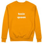 Toxic Queen Sweatshirt - Turuncu - ön görünüm