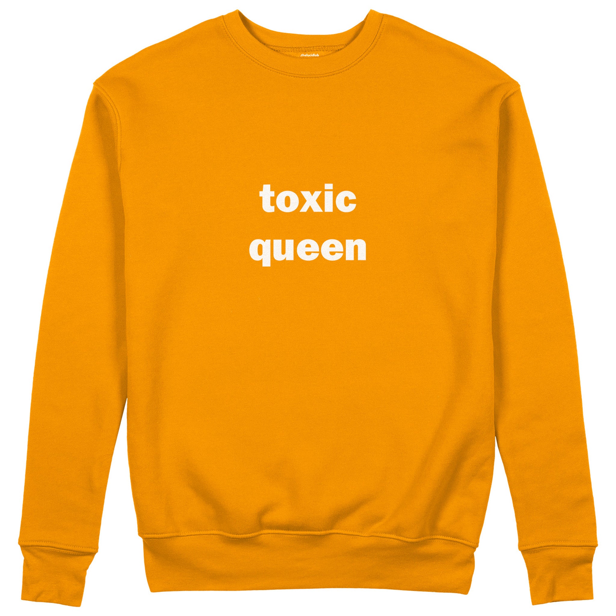 Toxic Queen Sweatshirt - Turuncu - ön görünüm