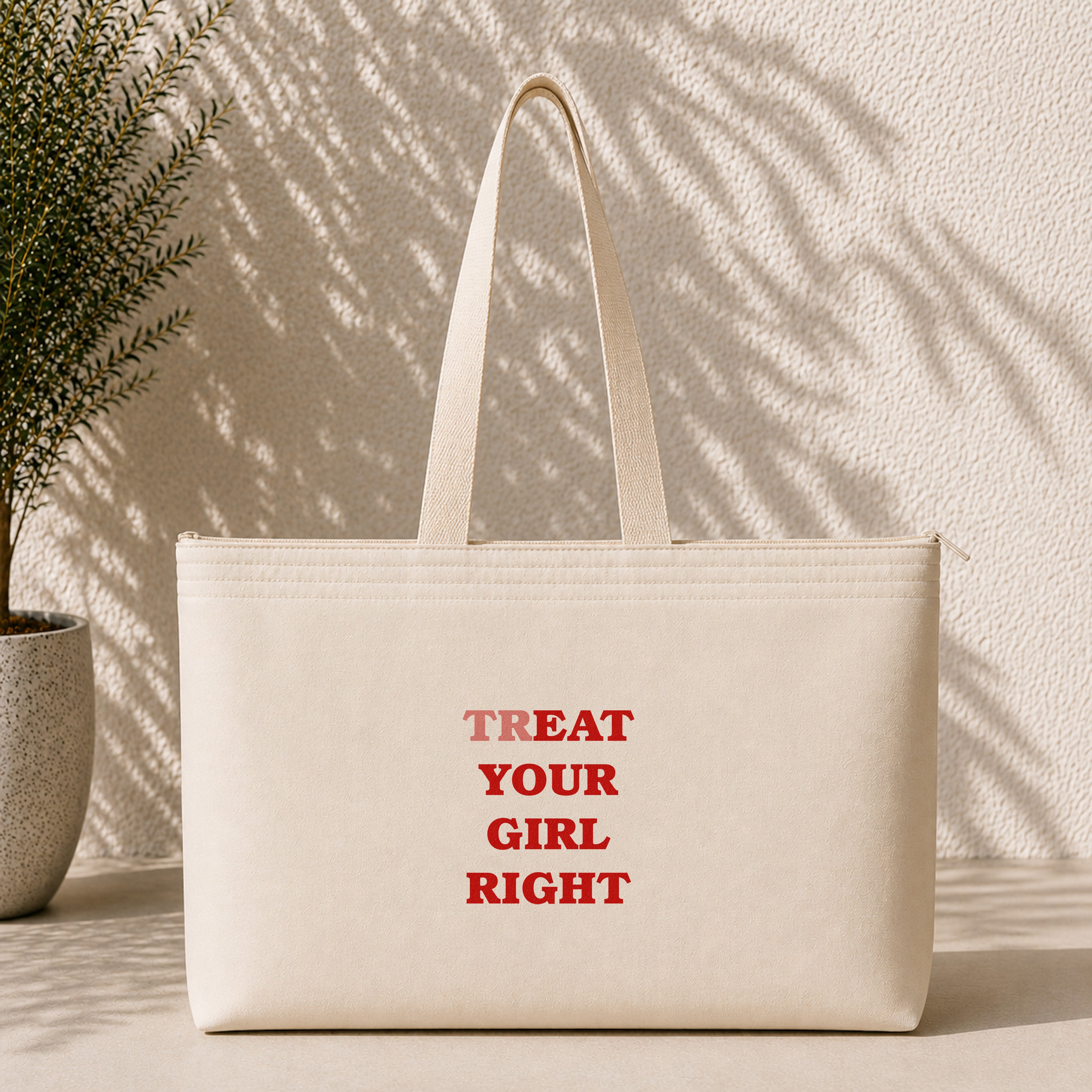 Treat Your Girl Right Weekend Tote Bag – ön görünüm