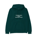 Turkish Girls Hoodie - Koyu Yeşil - ön görünüm