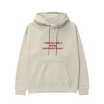 Turkish Girls Hoodie - Krem - ön görünüm