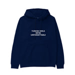Turkish Girls Hoodie - Lacivert - ön görünüm