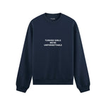 Turkish Girls Oversize Sweatshirt - Lacivert - ön görünüm