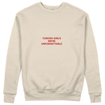 Turkish Girls Sweatshirt - Bej - ön görünüm