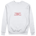 Turkish Girls Sweatshirt - Beyaz - ön görünüm