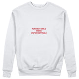 Turkish Girls Sweatshirt - Beyaz - ön görünüm