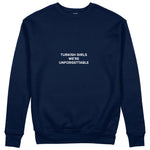 Turkish Girls Sweatshirt - Lacivert - ön görünüm