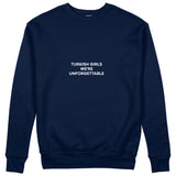Turkish Girls Sweatshirt - Lacivert - ön görünüm