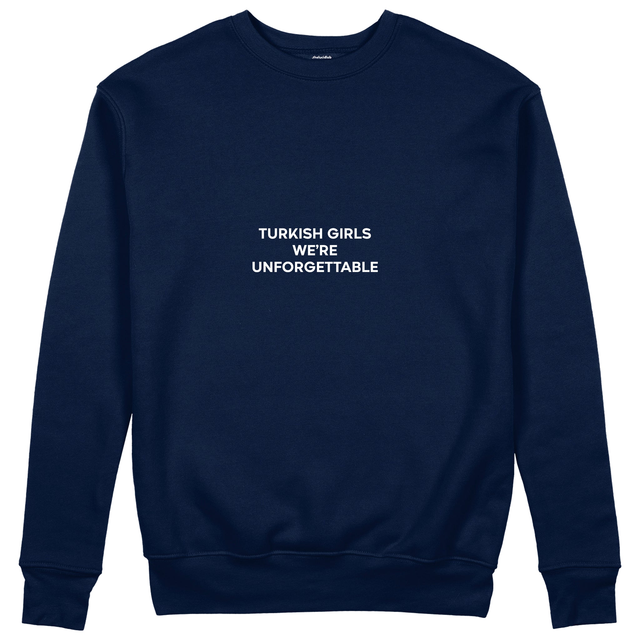 Turkish Girls Sweatshirt - Lacivert - ön görünüm